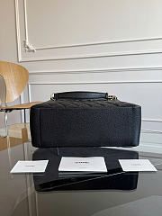 Okify CC Shopping Bag Black Caviar Gold Hardware 33x24x13cm - 4