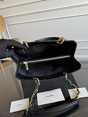 Okify CC Shopping Bag Black Caviar Gold Hardware 33x24x13cm - 5