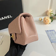 Okify CC Classic Flap Bag Pink Caviar Gold Hardware 20cm - 6