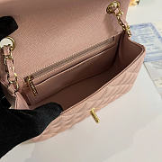 Okify CC Classic Flap Bag Pink Caviar Gold Hardware 20cm - 4