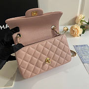 Okify CC Classic Flap Bag Pink Caviar Gold Hardware 20cm - 3