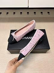 Okify CC Pink Tweed Ballet Shoes - 2