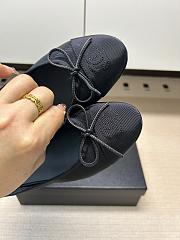 Okify CC Black Mesh Ballet Shoes  - 2