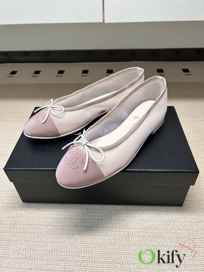 Okify CC Pink Mesh Ballet Shoes  - 1