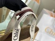 Okify Chloe Woody Large Basket Bag White 48x28x28cm - 6