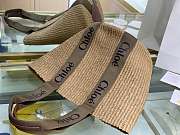 Okify Chloe Woody Large Basket Bag Beige 48x28x28cm - 6