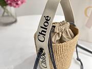 Okify Chloe Woody Small Basket Bag Beige 17x16x16cm - 4