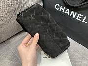 Okify CC 25 Small Hobo Bag In Black Suede 22x20x12.5cm - 3