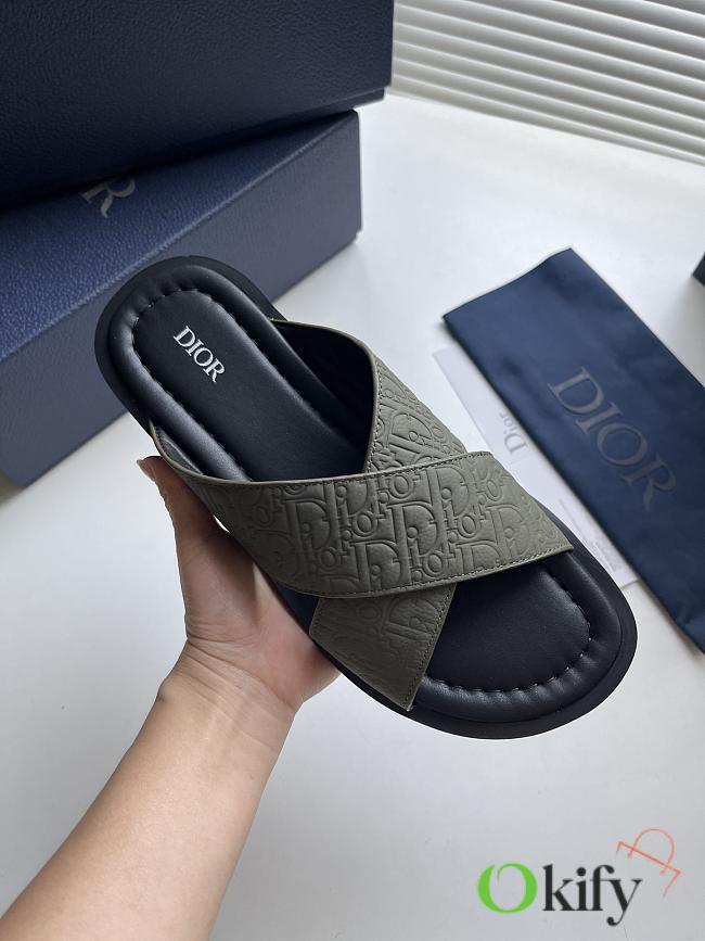 Okify Dior Alias Dark Green Men Sandals - 1