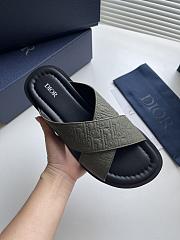 Okify Dior Alias Dark Green Men Sandals - 1