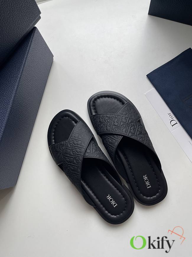 Okify Dior Alias Black Men Sandals - 1