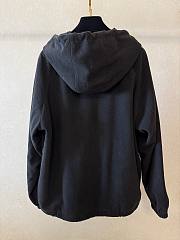 Okify Prada Black Fleece Hooded Jacket Unisex S-XL - 5