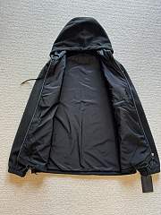 Okify Prada Black Fleece Hooded Jacket Unisex S-XL - 6