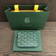 Okify Goyard Green Zipper Small Wallet 11.5x9.5cm - 2