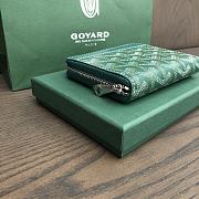 Okify Goyard Green Zipper Small Wallet 11.5x9.5cm - 6