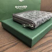 Okify Goyard Gray Zipper Small Wallet 11.5x9.5cm - 3