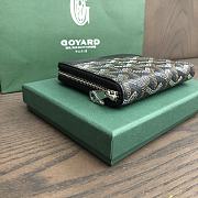 Okify Goyard Black Zipper Small Wallet 11.5x9.5cm - 4