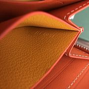 Okify Goyard Orange Zipper Small Wallet 11.5x9.5cm - 5