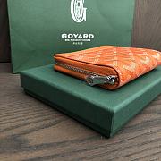 Okify Goyard Orange Zipper Small Wallet 11.5x9.5cm - 3