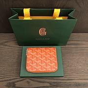 Okify Goyard Orange Zipper Small Wallet 11.5x9.5cm - 2