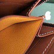 Okify Goyard Black And Brown Zipper Small Wallet 11.5x9.5cm - 6