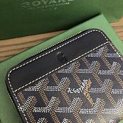 Okify Goyard Dark Blue Zipper Small Wallet 11.5x9.5cm - 6