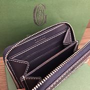 Okify Goyard Dark Blue Zipper Small Wallet 11.5x9.5cm - 2