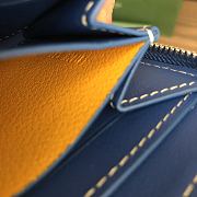 Okify Goyard Blue Zipper Small Wallet 11.5x9.5cm - 6