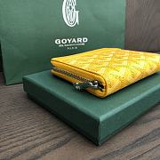 Okify Goyard Yellow Zipper Small Wallet 11.5x9.5cm - 6