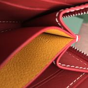 Okify Goyard Red Zipper Small Wallet 11.5x9.5cm - 6