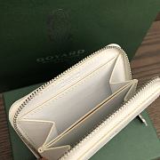 Okify Goyard White Zipper Small Wallet 11.5x9.5cm - 6