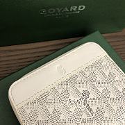 Okify Goyard White Zipper Small Wallet 11.5x9.5cm - 3