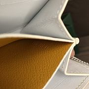 Okify Goyard White Zipper Small Wallet 11.5x9.5cm - 4