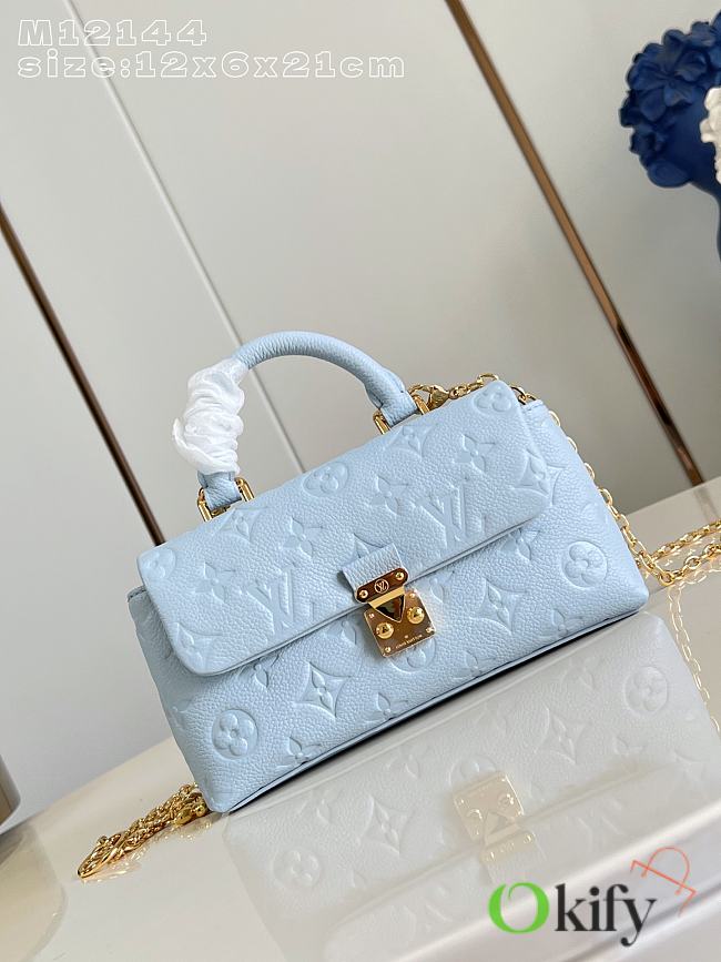 Okify Louis Vuitton Nano Madeleine Bag Blue M29352 21x12x6cm - 1