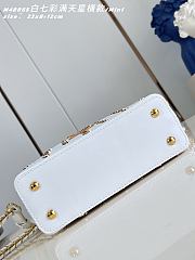 Okify Louis Vuitton x TM Mini Capucines East West Bag White M27636 22x12x8cm - 2