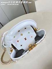 Okify Louis Vuitton x TM Small Capucines East West Bag White M27636 27x14x8cm - 3