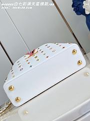 Okify Louis Vuitton x TM Small Capucines East West Bag White M27636 27x14x8cm - 5