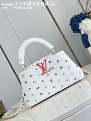Okify Louis Vuitton x TM Small Capucines East West Bag White M27636 27x14x8cm - 1