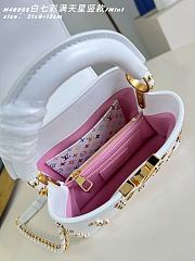 Okify Louis Vuitton x TM Mini Capucines East West Bag White M14165 22x12x8cm - 6