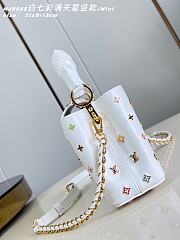 Okify Louis Vuitton x TM Mini Capucines East West Bag White M14165 22x12x8cm - 3