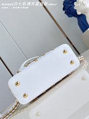 Okify Louis Vuitton x TM Mini Capucines East West Bag White M14165 22x12x8cm - 4