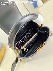 Okify Louis Vuitton x TM Mini Capucines East West Bag Black M27637 22x12x8cm - 4