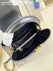 Okify Louis Vuitton x TM Small Capucines East West Bag Black M27637 27x14x8cm - 5