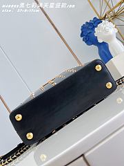 Okify Louis Vuitton x TM Small Capucines East West Bag Black M27637 27x14x8cm - 2
