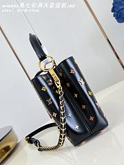 Okify Louis Vuitton x TM Small Capucines East West Bag Black M27637 27x14x8cm - 3