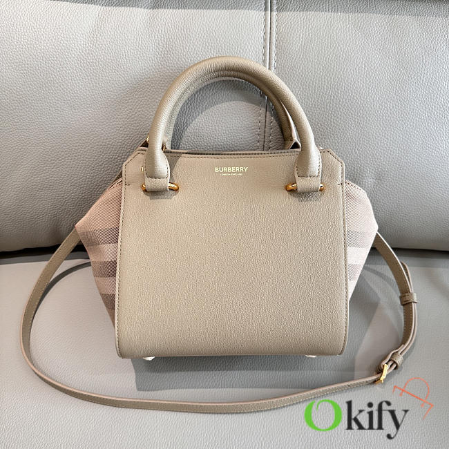 Okify Burberry Banwell Bag White 21x20x13cm - 1
