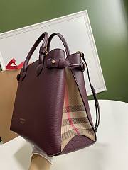 Okify Burberry Banner Bag Red 34x25x16cm - 2