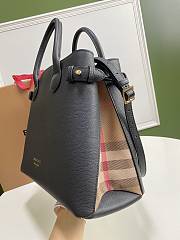 Okify Burberry Banner Bag Black 34x25x16cm - 4
