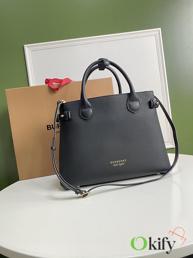 Okify Burberry Banner Bag Black 34x25x16cm - 1