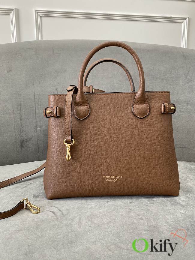Okify Burberry Banner Bag Brown 34x25x16cm - 1